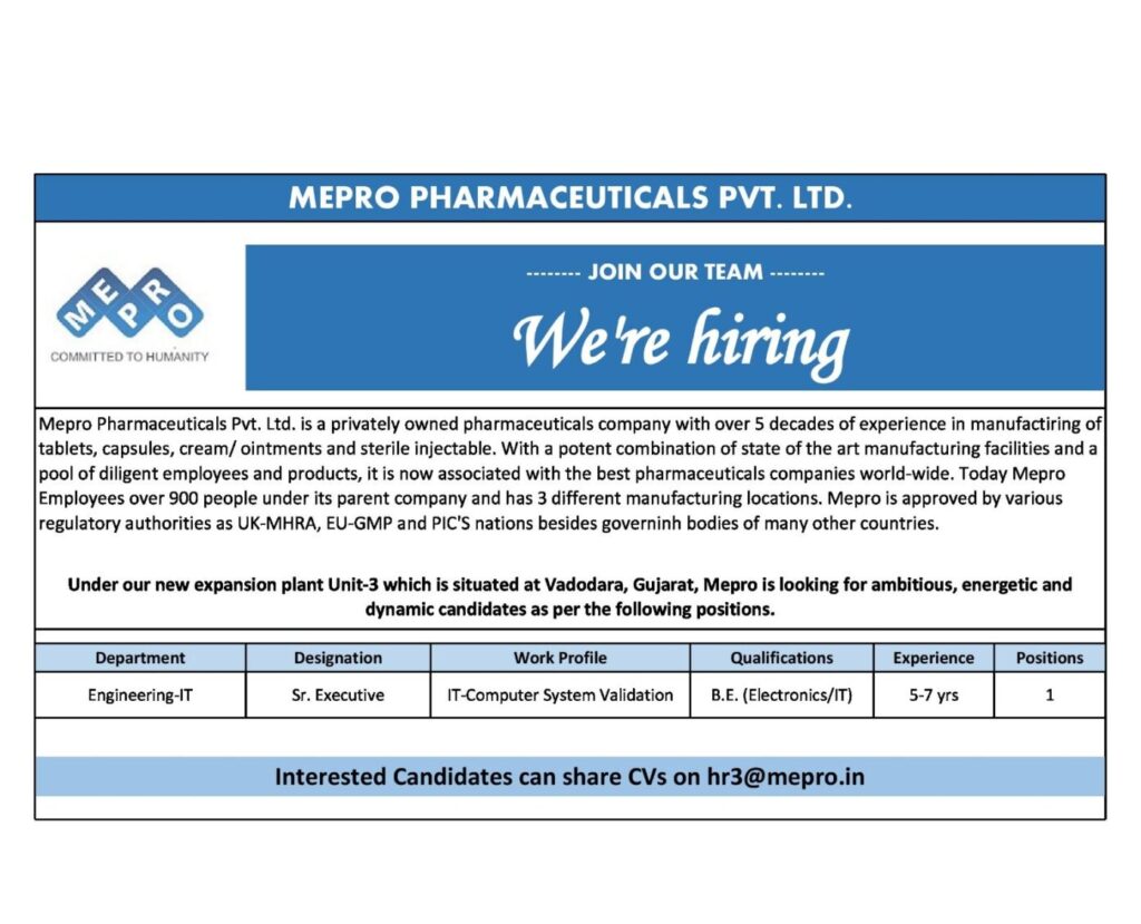 pharma fresh job-2021